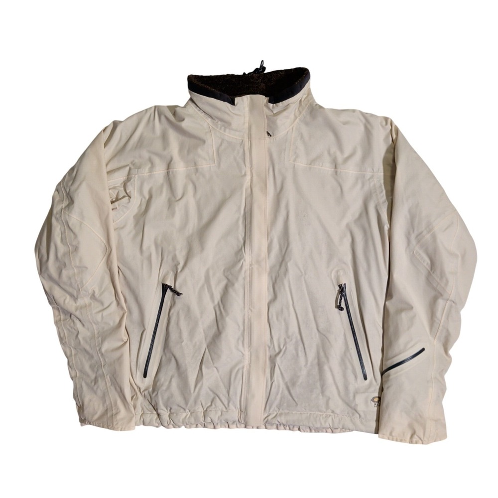 Mountain Hard Wear Jacket Womens Size L White Faux Fur Lined Gorpcore Outdoor